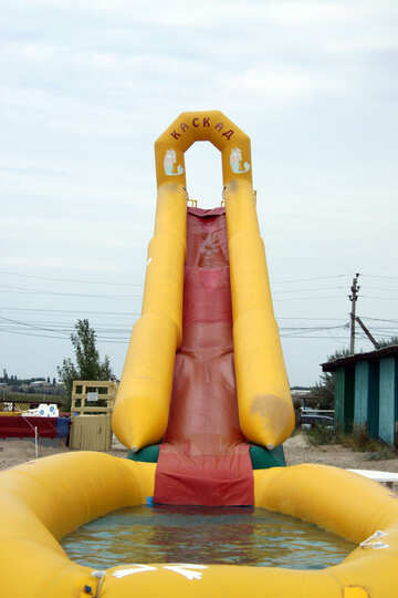 Inflatables escorrega na praia №13008