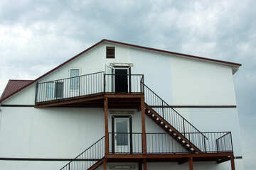 Металеві сходи на балкон №13172