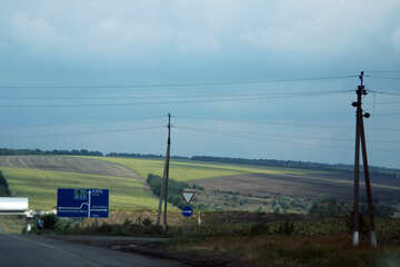 Poles along the road №13200