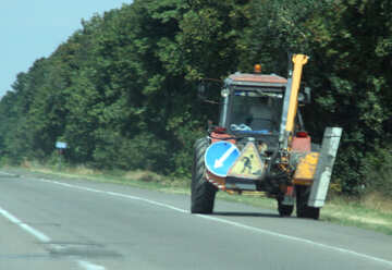 Tractor on the road №13213