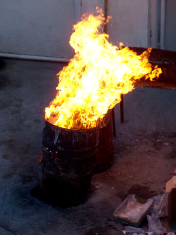 Two barrels of burning №13574