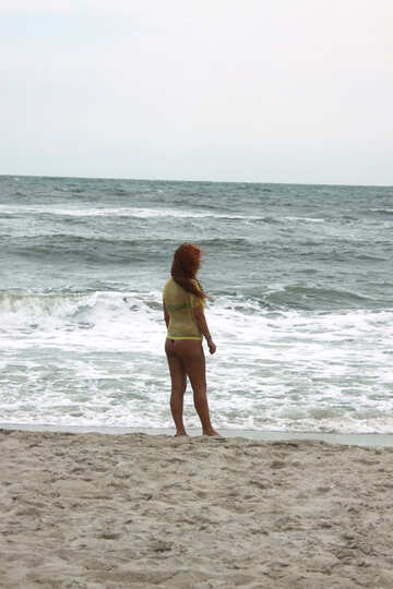 Girl on the beach №13418