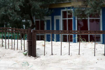 Drifted sand fence №13381