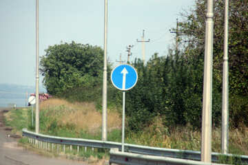 Sign straight ahead №13361