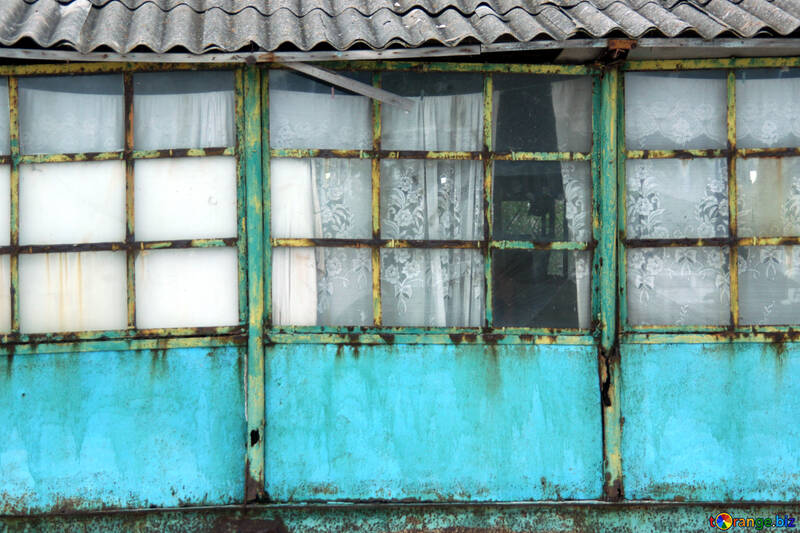 Texture of rusty iron window frames №13742
