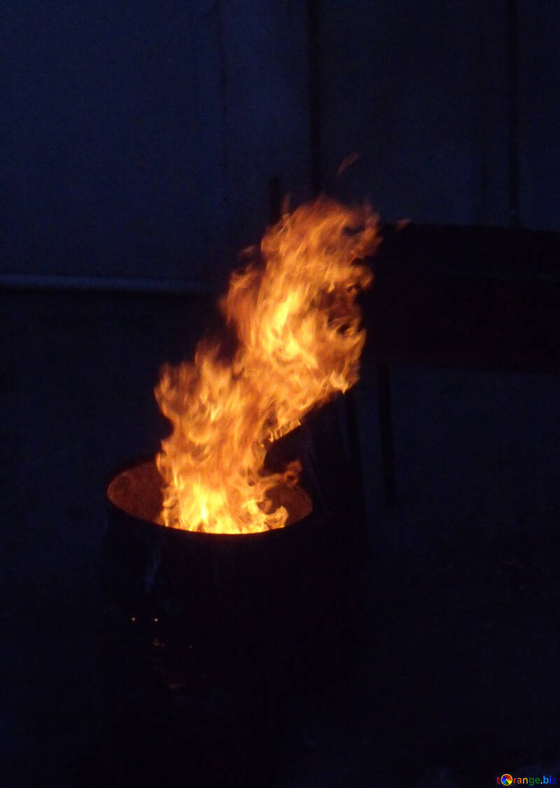 A fire in barrel №13494