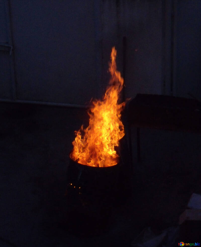 A fire in barrel №13556