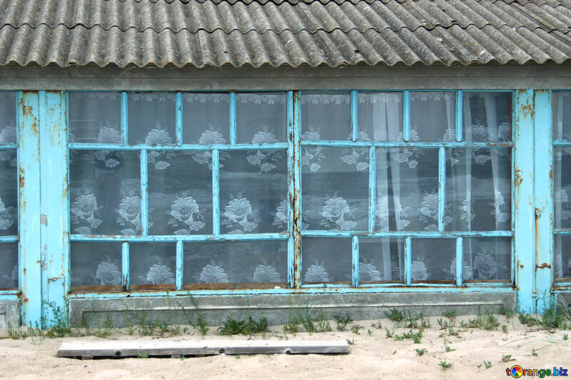 古い大きな窓のテクスチャ №13754