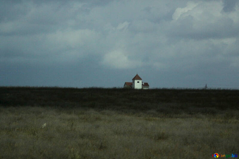 Lonely house in the distance №13190