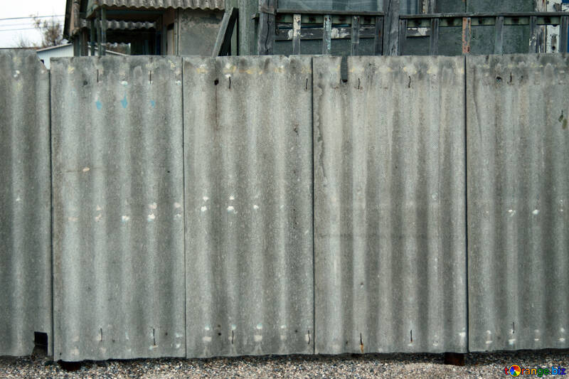 Une clôture faite d`ardoise №13966