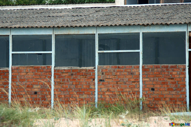 Textura de la pared de un edificio industrial №13751