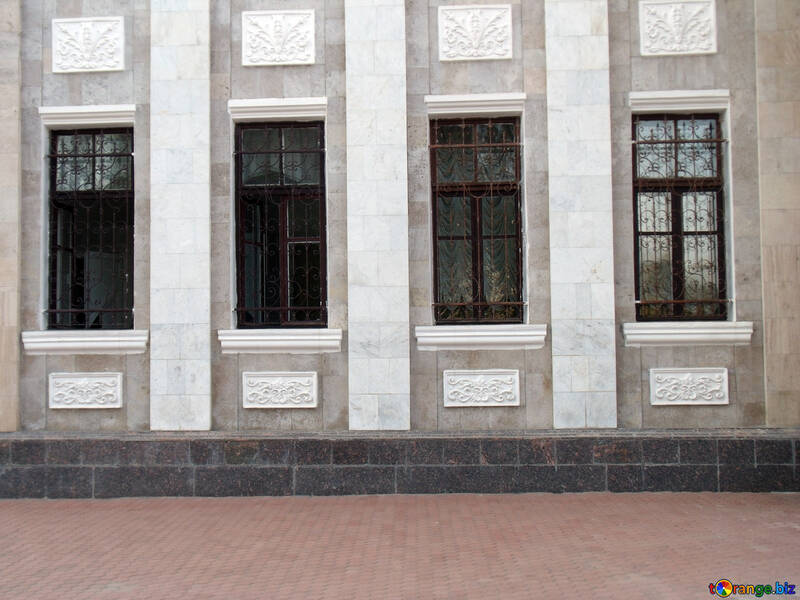Texture. The facade of the building era USSR №14113