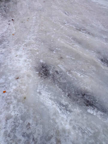The ice on the sidewalk №15650