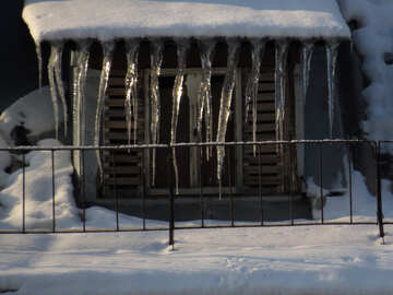 Icicles playing in the sun №15539
