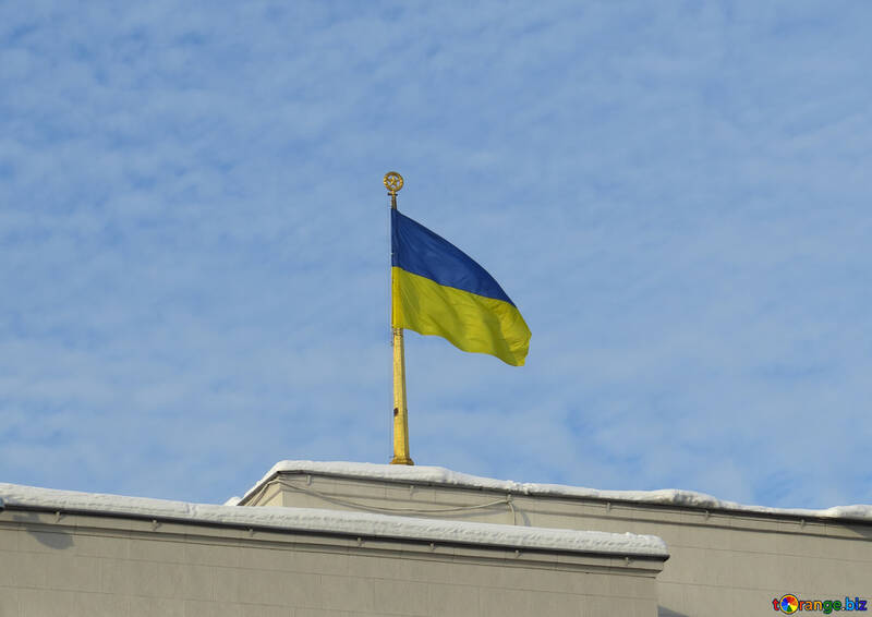 Cielo bandiera Ucraina №15690