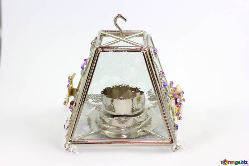 Скляна лампа для чайної свічки №15891