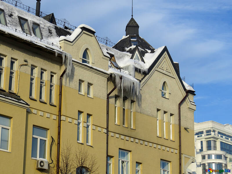 Icicles on the building №15713