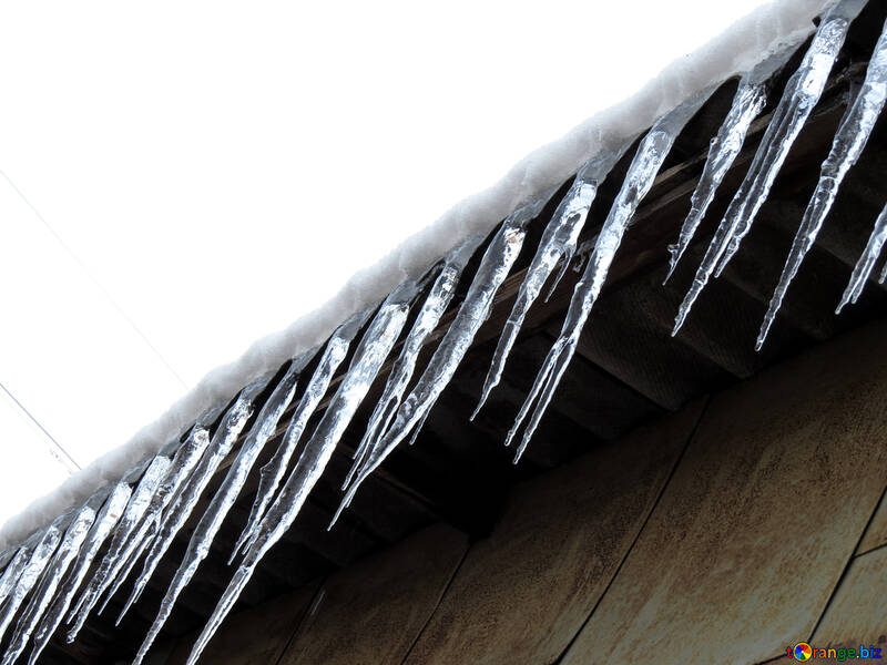 Icicles from the roof №15516