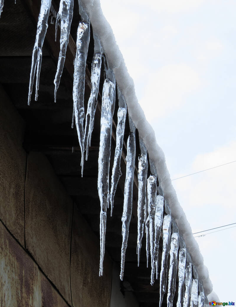 Icicles on the roof №15517