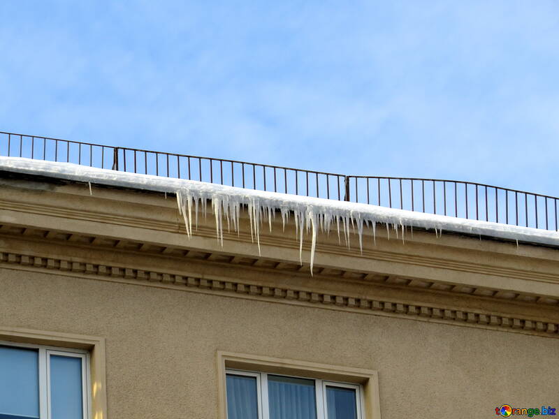 Icicles on the roof №15699