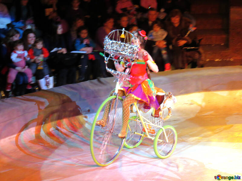 Clown on bicycle №15762