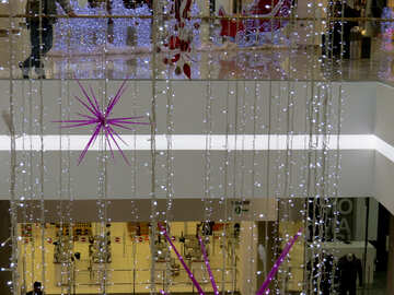 Christmas decoration in shopping center №16256