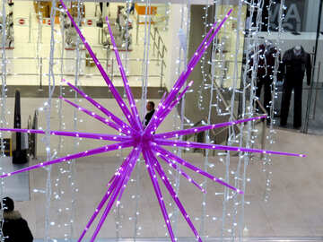 Christmas decorations in shopping center №16255