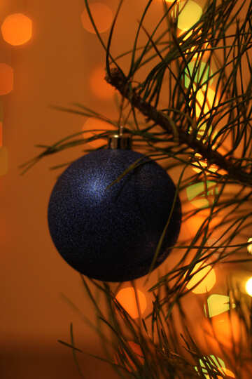 Weihnachtsdekoration auf dem Baum №16520