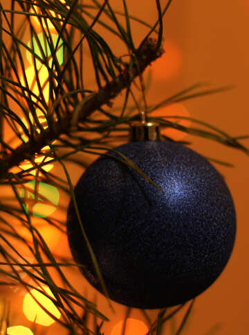 Decoración de la Navidad en el árbol №16521