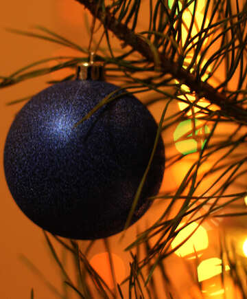 Décoration de Noël sur l`arbre №16522
