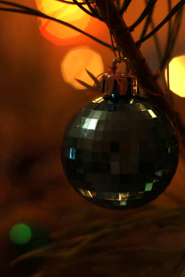 Decoración de la Navidad en el árbol №16530