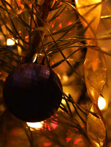 ツリー上のクリスマスの装飾 №16532