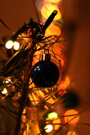 ツリー上のクリスマスの装飾 №16533
