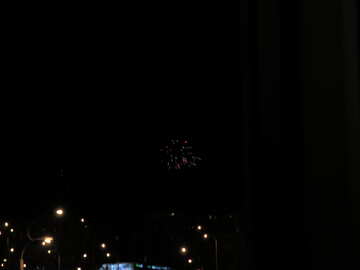 Fuochi d`artificio sopra la città №16800
