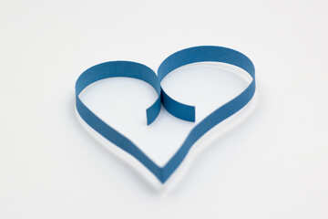 Blue heart of the tape №16718
