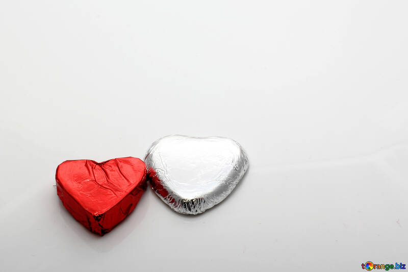 Two chocolate hearts №16372