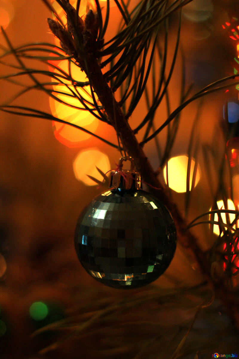Décoration de Noël sur l`arbre №16529