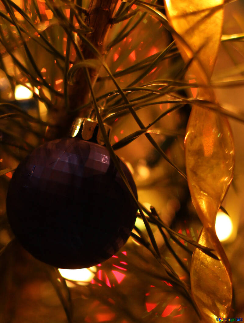 Décoration de Noël sur l`arbre №16532
