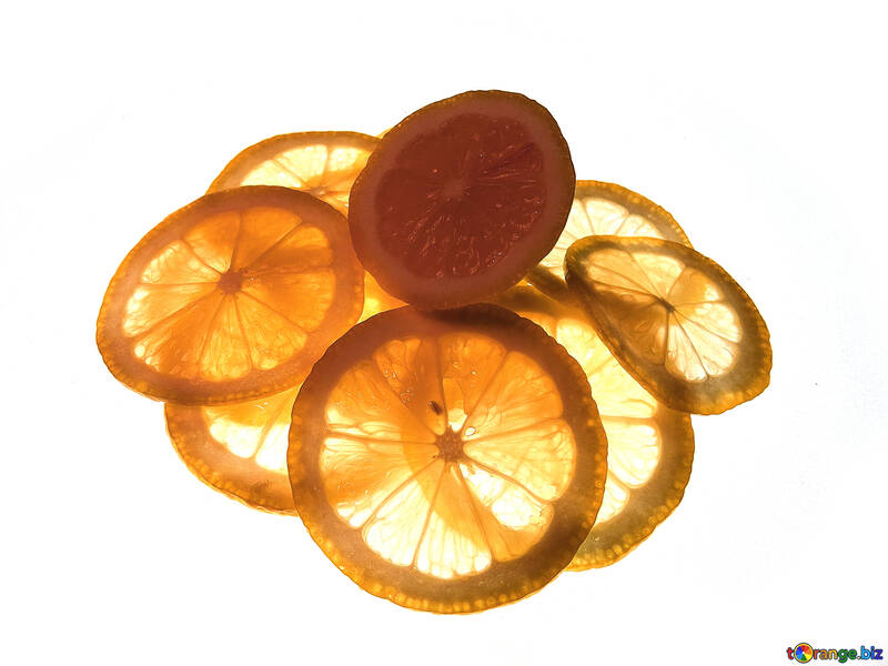 Fatias finas de limão №16143