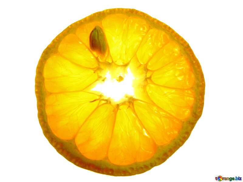 Slice of mandarin №16641