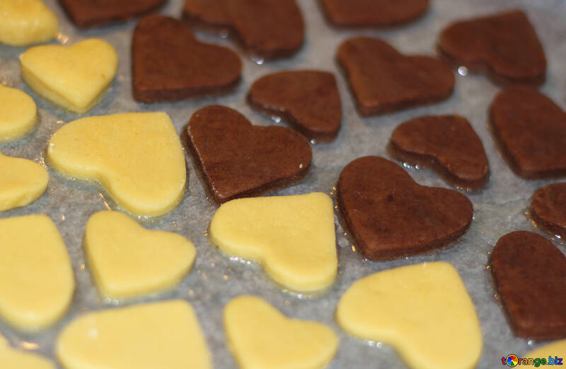 Biscuits en forme de coeur №16670