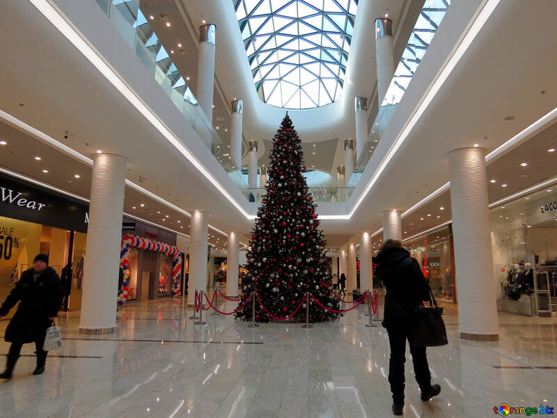 Albero di Natale nel centro commerciale №16234