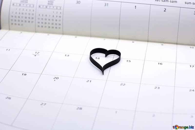 Heart Calendar №16749