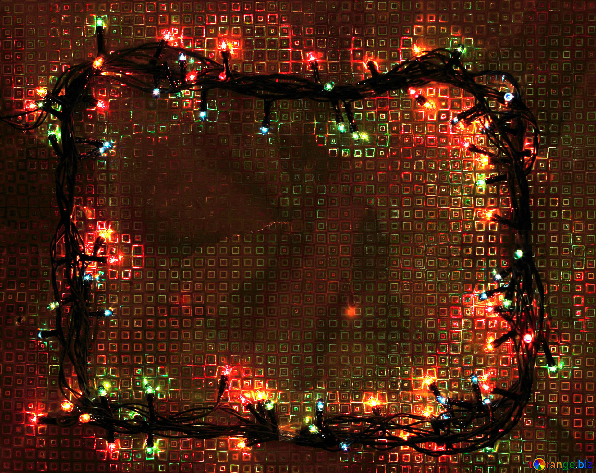 Christmas tree garlands background frame garland winter