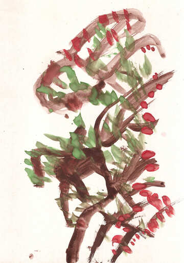 Applewood watercolor  №17240