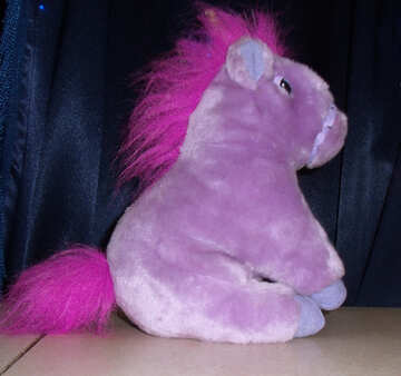 Large purple horse №17229
