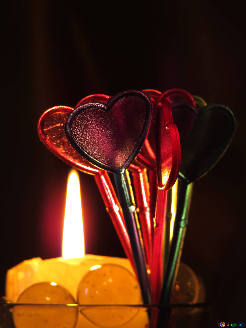 Hearts, candles and love №17477