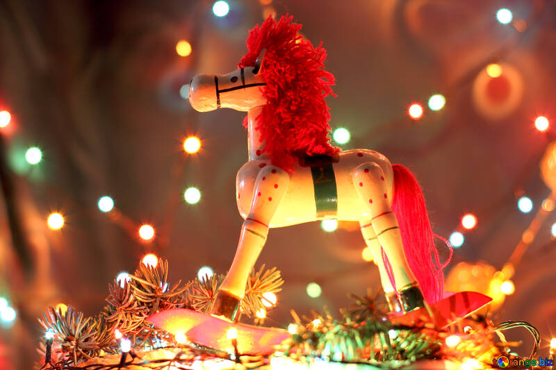 クリスマスの馬 №17938