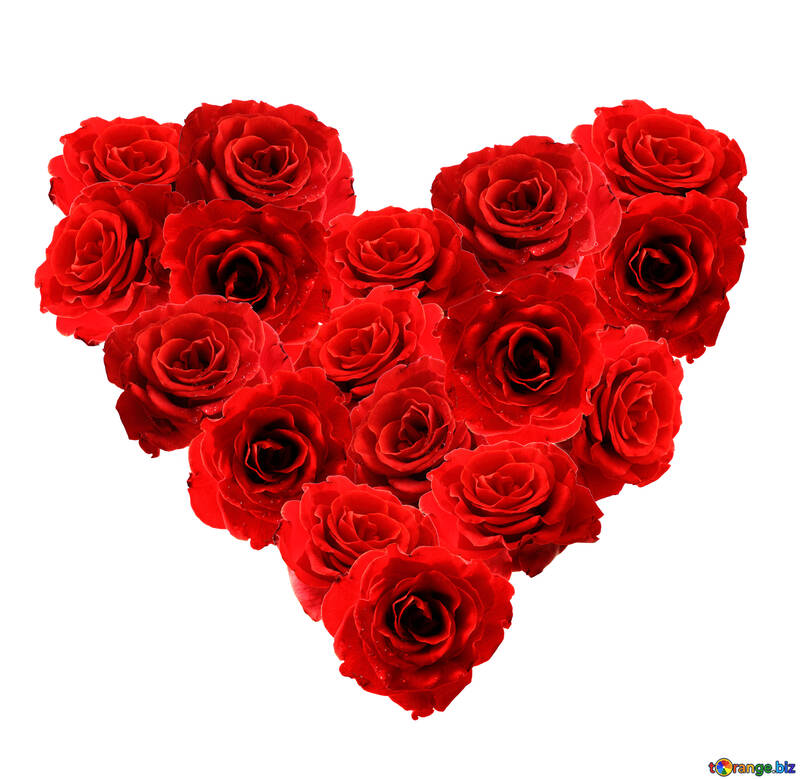 Corazón de rosas №17074