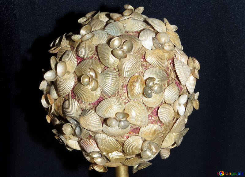 Ball made of shells №17882